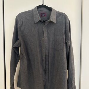 Men's UNTUCKit Warm Button Down Grey L